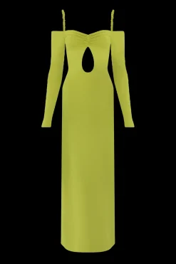 Fashion - Calice Cutout Midi Dress - Oasis Green Dresses | Long Dresses