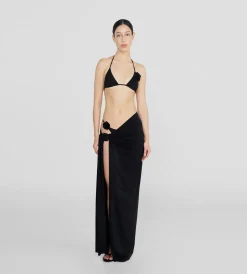 Discount - Capella Pareo Skirt - Black Coverups