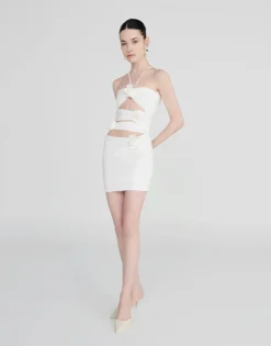 Discount - Coari Mini Dress - White Dresses | Mini Dresses