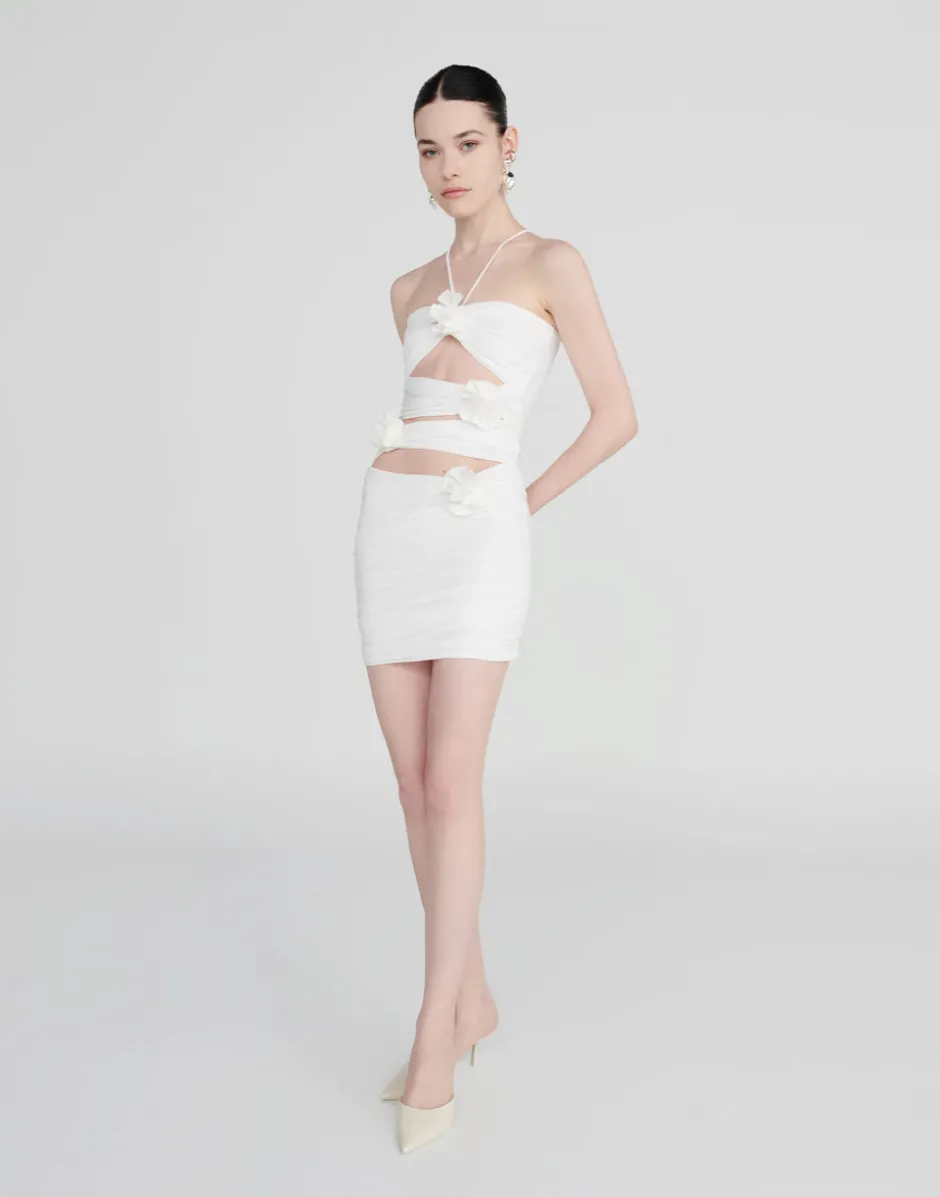 Discount - Coari Mini Dress - White Dresses | Mini Dresses