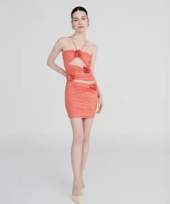 Online - Coari Mini Dress - Tropical Pink Dresses | Mini Dresses