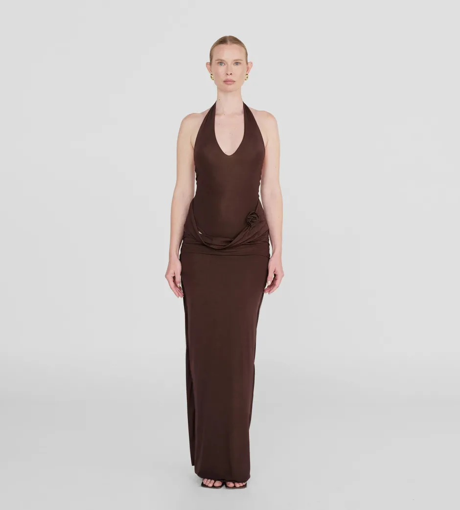 Discount - Conto Dress - Wood Midi | Midi Dresses