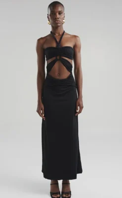 Discount - Migramah Dress - Black Dresses | Long Dresses