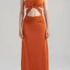 New - Migramah Dress - Orange Ochre Dresses | Long Dresses
