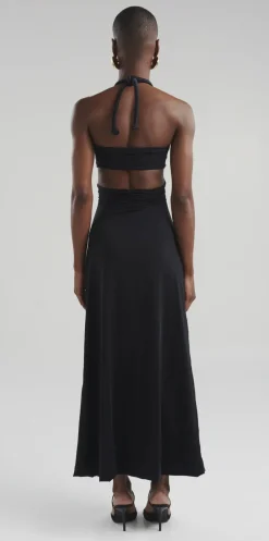 Discount - Migramah Dress - Black Dresses | Long Dresses