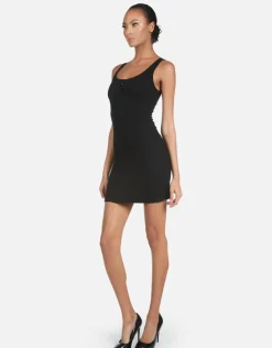 Outlet - Adirel Henley Tank Dress - Black Mini Dresses | Dresses