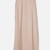 Outlet - Kenno Maxi Skirt - Soft Beige Long Skirts