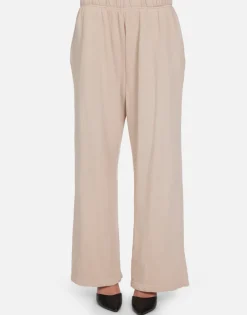 Online - Mabel Wide Leg Pant - Soft Beige Pants