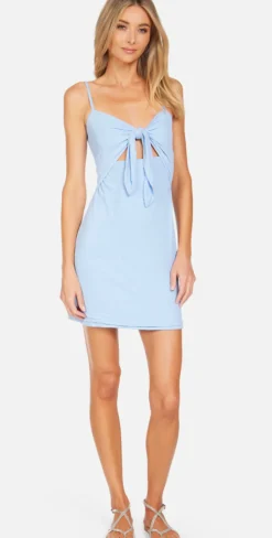 New - Renton Spaghetti Dress - Cornflower Blue Dresses | Mini Dresses