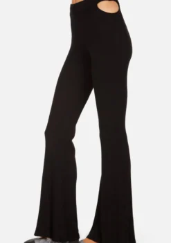 Clearance - Toddy Pant w/ Hip Cutout - Black Pants
