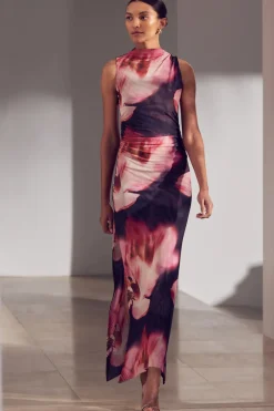 Fashion - Athena Dress - Midnight Orchid Mesh Long Dresses | Dresses