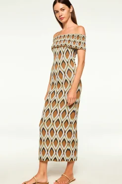 Sale - Avi Dress - Brown Midi | Midi Dresses