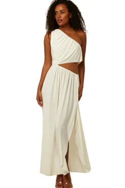 Online - Calliope Dress - Off White Venezia Dresses | Long Dresses