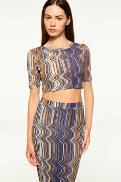 Clearance - Love Top - La Banda Blue Crop Tops
