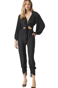 Discount - Margot Pant - Black Jacq Dot Pants