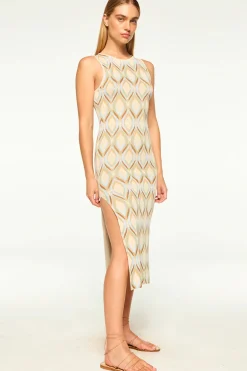 Outlet - Nakia Dress - Cream Midi | Midi Dresses