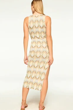 Outlet - Nakia Dress - Cream Midi | Midi Dresses