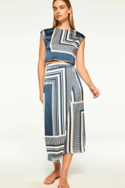 New - Nilla Skirt - Linear Geo Long Skirts