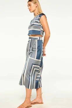 New - Nilla Skirt - Linear Geo Long Skirts