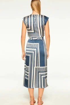 New - Nilla Skirt - Linear Geo Long Skirts