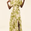 Clearance - Polly Skirt - Green Goddess Long Skirts