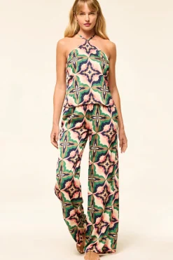 Fashion - Reshama Pant - Mosaic Coral Pants