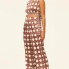 Clearance - Rita Pant - Choco Rattan Tile Pants