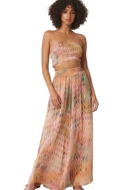 Outlet - Roksana Bandeau - Disco Matrix Crop Tops