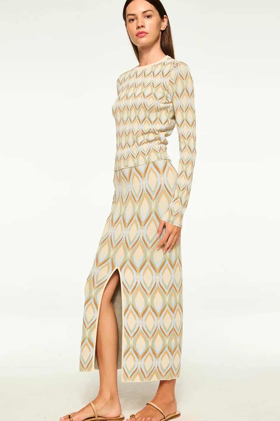 Clearance - Rowen Skirt - Cream Long Skirts