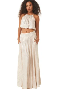 Clearance - Saana Top - Mother of Pearl Crop Tops