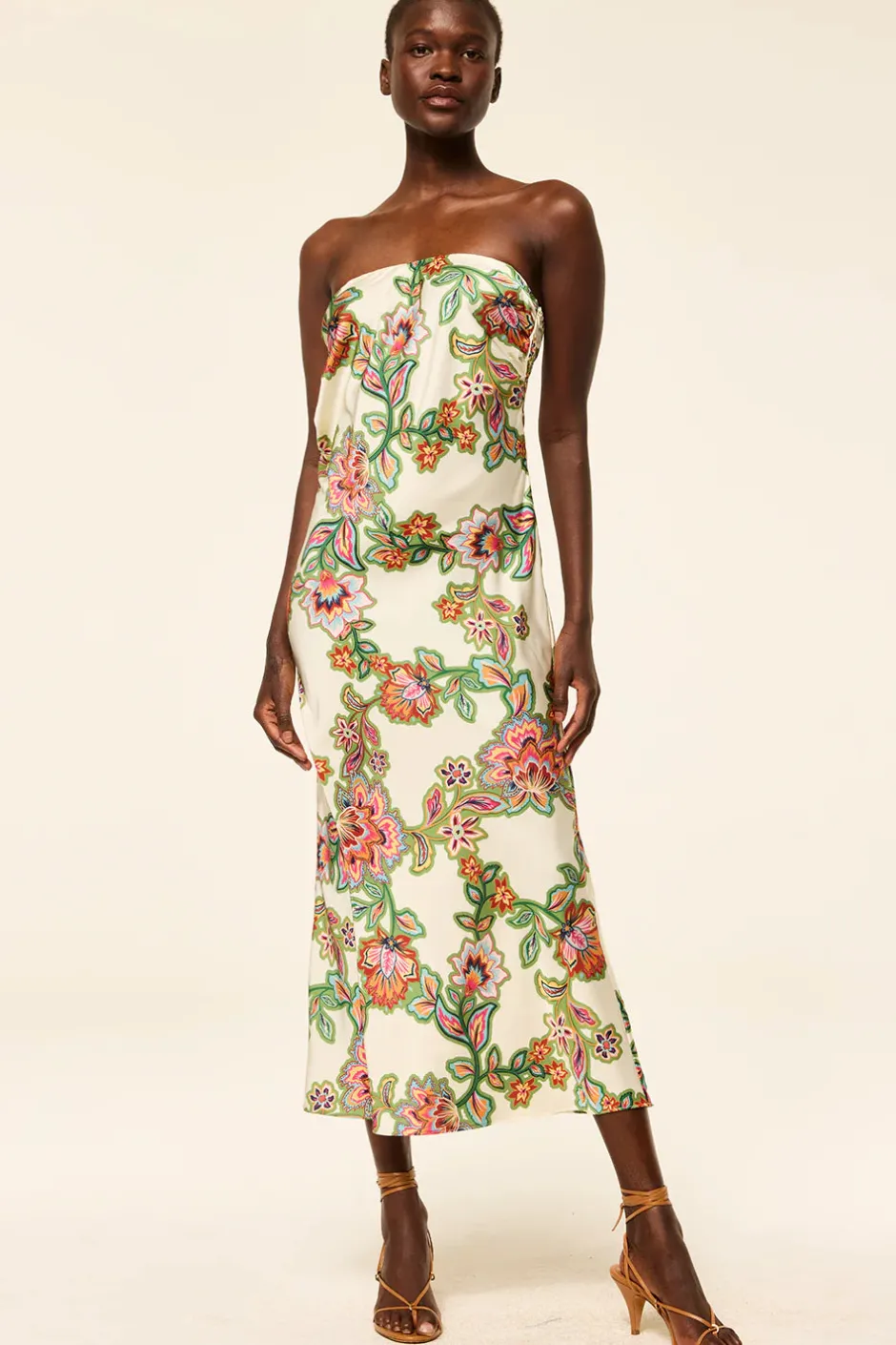 Outlet - Thara Dress - Floral Lattice Midi | Midi Dresses