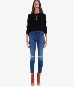 Best - High Waisted Looker Ankle Fray - Nature Tune Up Denim | All Denim