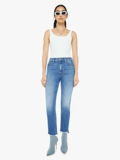 Fashion - High Waisted Rider Ankle Step Fray - Loafers And Lassos Flare | High-Rise
