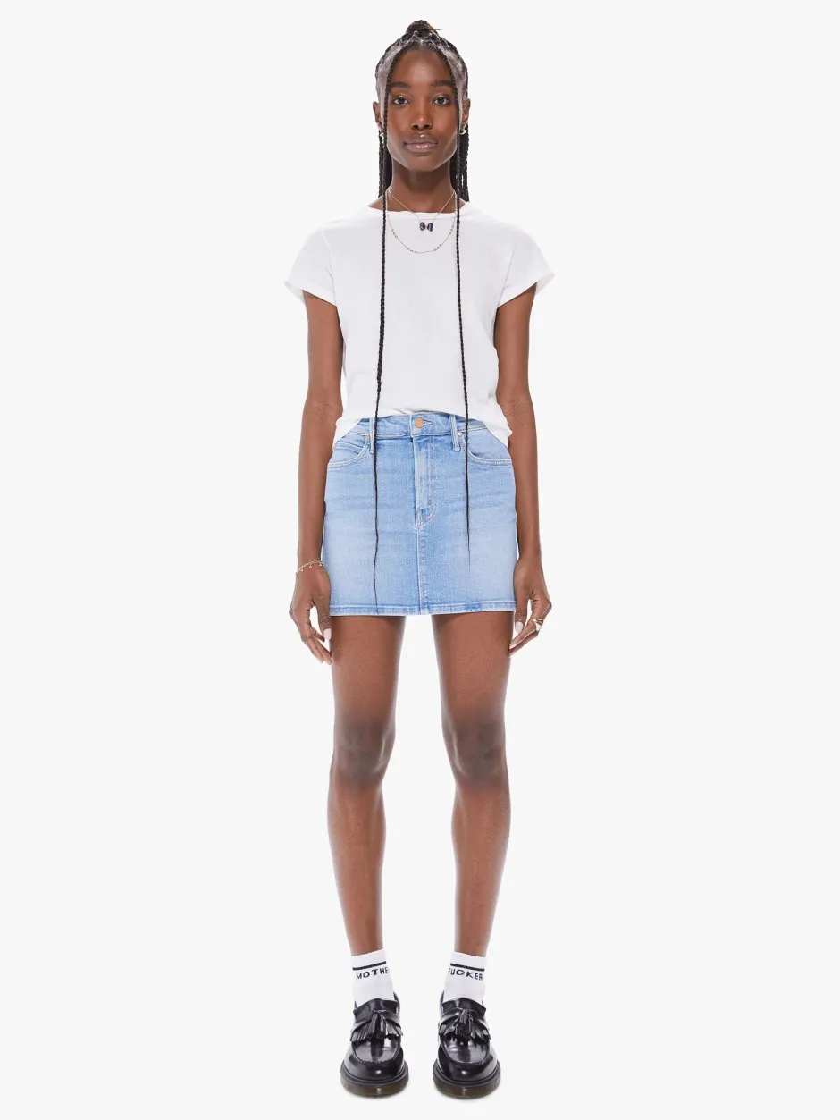 Outlet - High Waisted Smokin Double Micro Skirt - High Life Denim | All Denim