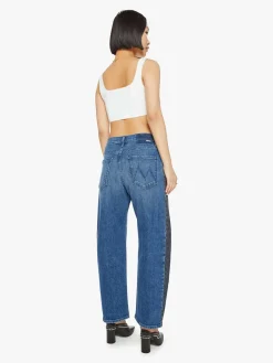 Outlet - PETITES* The Lil' Half Pipe Flood - Black And Blue Flare | High-Rise