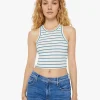Hot - The Chin Ups Chop - Cream and Latigo Bay Crop Tops