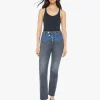 Sale - The Double Rocky Rider Nerdy - Black And Blue Flare | High-Rise