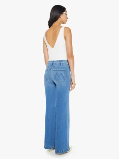 Clearance - The Hustler Roller Patch Pocket Sneak - Piece By Piece Flare | High-Rise