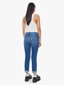Hot - The Scrapper Cuff Ankle Fray - Smashing Banjos Crop | High-Rise