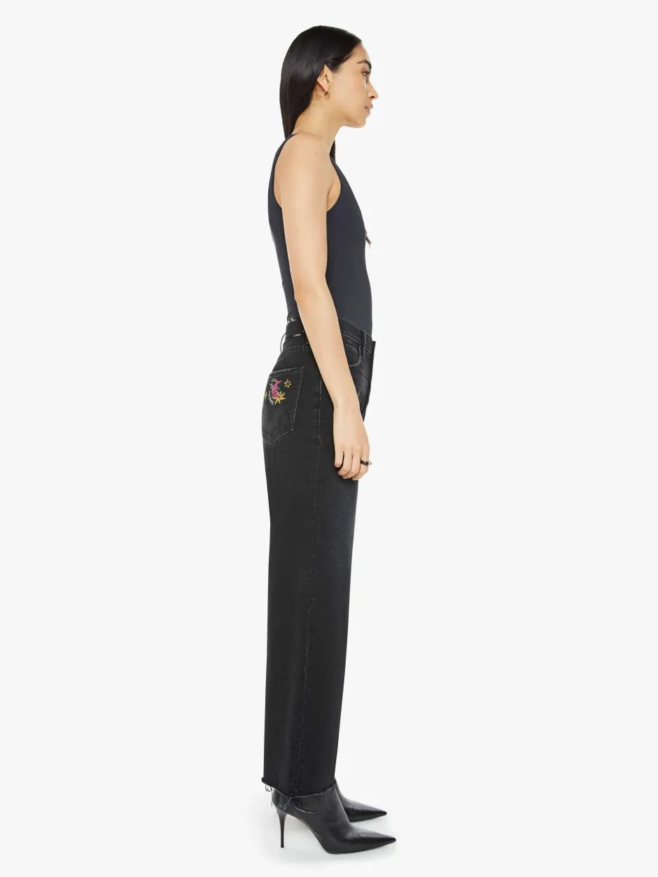 Clearance - The Starry Spitfire Ankle Fray - Black Magic Flare | High-Rise