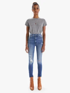 Clearance - The Swooner Ankle Fray - Weekend Warrior Denim | All Denim