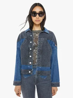 Outlet - The Triangle Drifter - Black And Blue Denim Jackets | Jackets