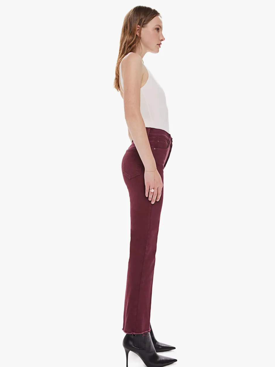 Clearance - The Tripper Ankle Fray - Burgandy Denim | All Denim