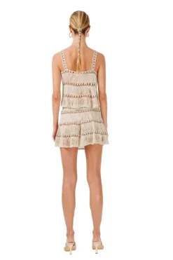 Best - Bonbon Hand Crotchet Top - Stone Crop Tops