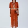 Fashion - Camelia Maxi Skirt - Gold Flame Coverups | Long Skirts