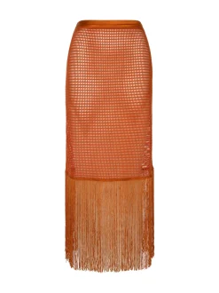 Fashion - Camelia Maxi Skirt - Gold Flame Coverups | Long Skirts