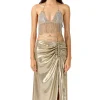 Discount - Charlotte Maxi Skirt - Bronze Shimmer Long Skirts
