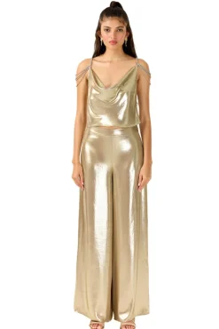 Online - Charlotte Pants - Bronze Shimmer Pants
