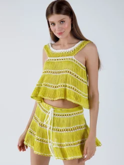 Outlet - Juniper Top - Antique Moss Coverups | Crop Tops