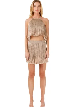 Best - Meringue Mini Skirt - Bronze Mini Skirts
